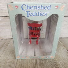 Cherished Teddies Holiday Ornament ~Rocking Chair~ Vintage 1997