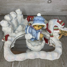 Cherished Teddies "Festival Ice Skating Pond & Candace Skating" SET