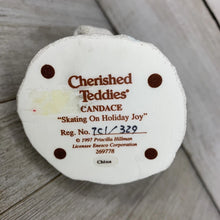 Cherished Teddies "Festival Ice Skating Pond & Candace Skating" SET