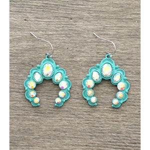 Naja "Into the Night" Turquoise earrings #306 - My Wyo Designs