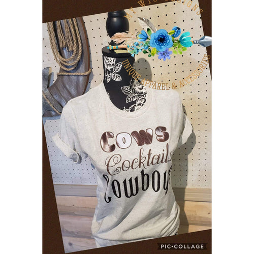 Cows ~Cocktail Cowboy~  Tee - My Wyo Designs