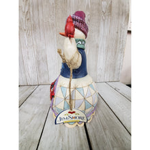 Jim Shore "Winter Cheer Happens Here" Snowman with red cardinal - My Wyo Designs