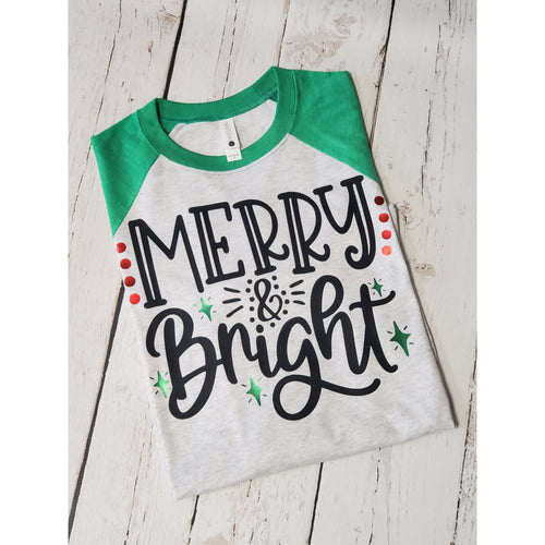 Merry & Bright Raglan Sleeve Top - My Wyo Designs