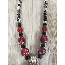 Western Concho Necklace ~Red & Black - My Wyo Designs