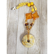 Amber Agate Donut Necklace - My Wyo Designs