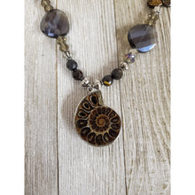 Ammonite Cut Fossil Shell necklace - My Wyo Designs