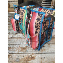 Cheetah & Serape' Utility Bag w/Bucking Horse & Rider - My Wyo Designs