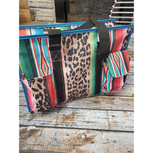 Cheetah & Serape' Utility Bag w/Bucking Horse & Rider - My Wyo Designs