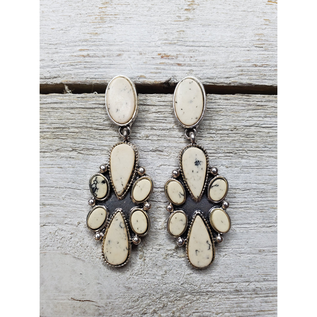 Western Natural Stone Drop Earrings - My Wyo Designs