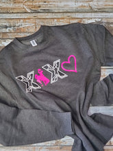 X0X0 MAGENTA~For the Love of Cows & Horses~ Sweatshirt {Pre-order} - My Wyo Designs