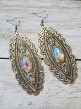 Shiny Gold Western Concho Elongated earring - My Wyo Designs