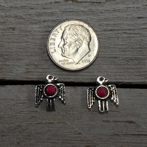 Teeny Tiny Hot Pink Thunderbird earrings - My Wyo Designs