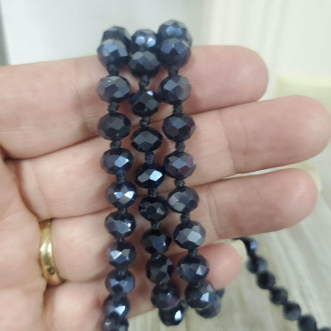 Long Cut-glass Layering bead necklace ~Choice of Color - My Wyo Designs