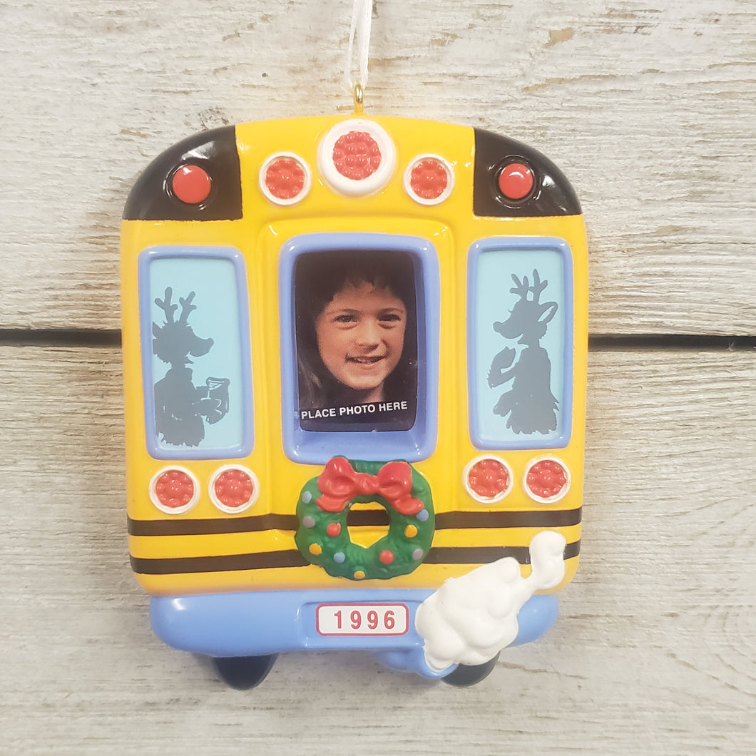 Vintage Hallmark Ornament School Bus Frame - My Wyo Designs