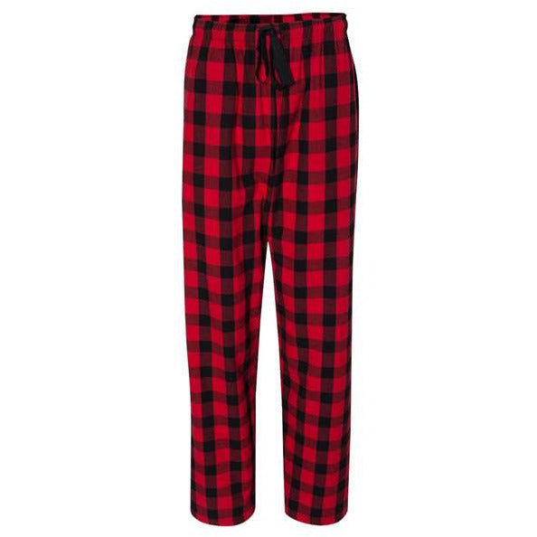 Flannel Buffalo Check Pants Red/Black - My Wyo Designs